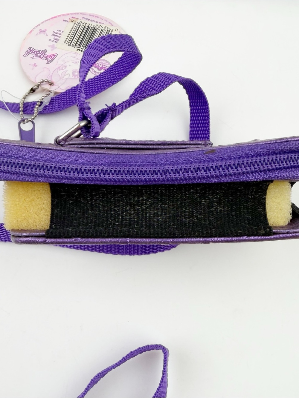 Vtg Lisa Frank Cell Phone Wallet Purse Cross Body Purple Faux Snakeskin Y2K New - Picture 4 of 11